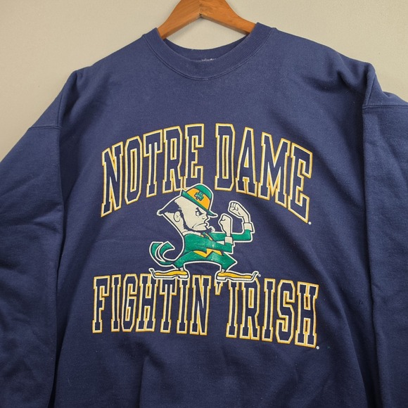 Champion Other - Vintage Champion Notre Dame Fighting Irish Sweatshirt Men 2XL Navy Blue Crewneck